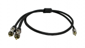 Акустический кабель Deluxe Mini (m) 2xRCA, 0.8м. 