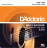Струны для акустической гитары D'Addario EJ10 10-47 бронза
